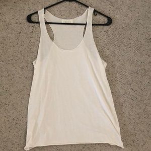 Plain white tank